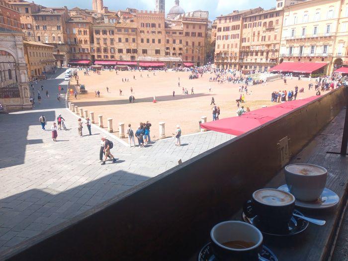 Cappuccino break with view 